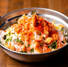 スモークサーモンのシーザーサラダ