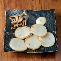 山芋としめじの塩焼き