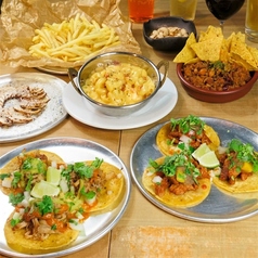 テキサスBBQとタコス PITO BARのコース写真