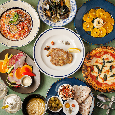 10種類の自家製生パスタ×15種類のソースからお気に入りのパスタが楽しめる♪