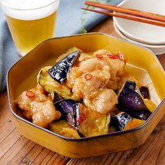 鶏天と茄子揚げさっぱり南蛮
