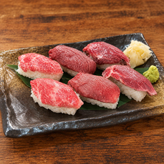"国産馬肉"桜肉寿司(六貫)