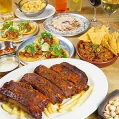 テキサスBBQとタコス PITO BARのコース写真