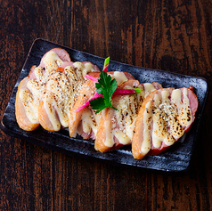 合鴨ロース炙りチーズ/鶏ハラミ焼き