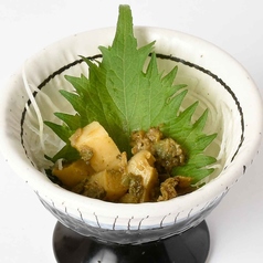 蒸しあわび肝和え