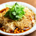 料理メニュー写真 蒸し鶏の麻辣タレ