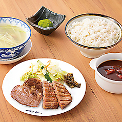 【選べる】たんのう定食 A：大判牛たん焼(1枚) 牛たん焼(１枚2切)<塩又は味噌> 