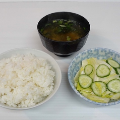 おかわり自由、ご飯セット（和セット）