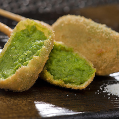 【オススメ】えんどう豆の串揚げ