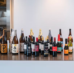 ビールからワインや焼酎、日本酒まで揃う飲み放題♪