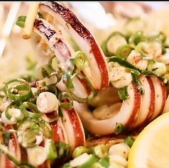 《イカの姿焼きマヨポン》まるごと味わう！イカの贅沢焼き(お手頃)1280円(税込)の写真