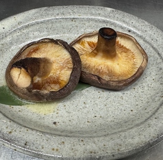原木椎茸のバター焼き