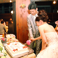 【貸切・結婚式2次会】ケーキカットなどのイベントのお手伝い、音響設備も完備！