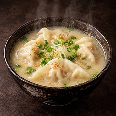 鶏白湯水餃子