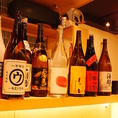 お肉との相性◎の焼酎や日本酒も豊富に取り揃えております。