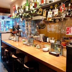 【カウンター席】カウンター席。6名様まで対応◎