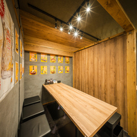 【雰囲気抜群】喧騒から外れたモダン空間もご用意◎