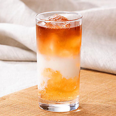 黒烏龍ピーチミルクティー/烏龍ピーチティー