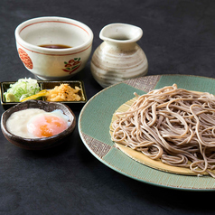 名古屋コーチン玉とろろせいろ蕎麦