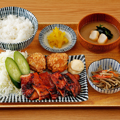 テリ唐チキン定食