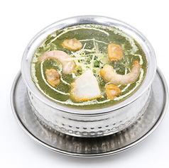 ほうれん草シーフードカレー/海老カレー/ほうれん草海老カレー　各
