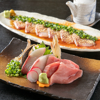 旬の地魚は博多の郷土料理やお造り等で演出中です。
