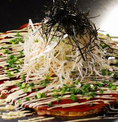 オリジナルのネギ焼きはうす焼きでおつまみにも最適！