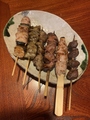 料理メニュー写真 地鳥串焼きコース（6本）