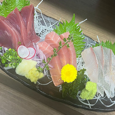 <おまかせ>刺身三点盛り合わせ