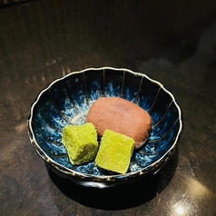 バニラアイス/わらび餅とおはぎ