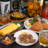 魚や揚げ物などお酒によく合う一品料理が揃っています♪