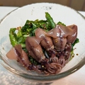 料理メニュー写真&nbsp;ホタルイカ　菜の花のつぶマスタード