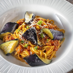 ごろっと茄子のミートソース