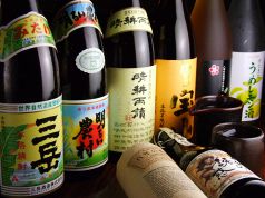 豊富な焼酎・梅酒50種以上