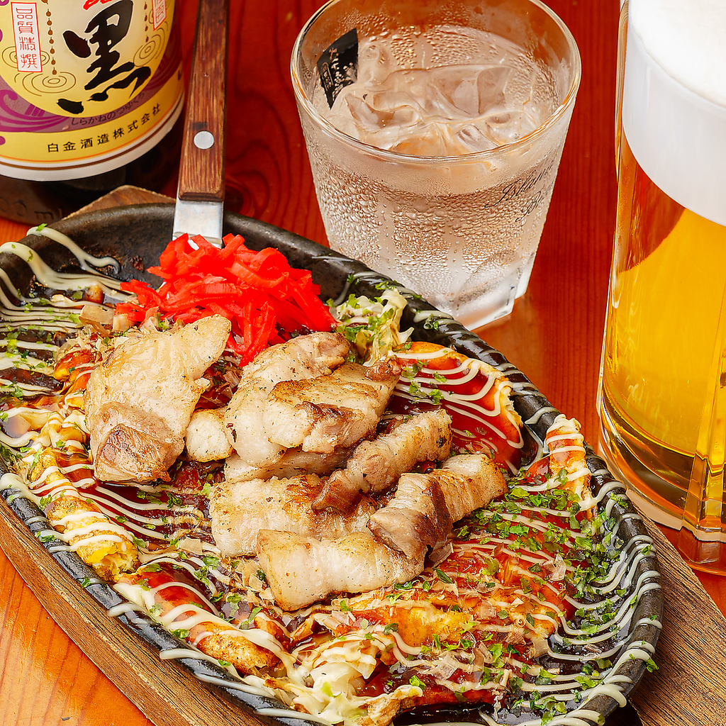 ＃鹿児島＃天文館＃黒豚＃お好み焼き＃鉄板焼き＃宴会＃貸切＃焼酎＃サプライズ＃鹿児島お好み焼き