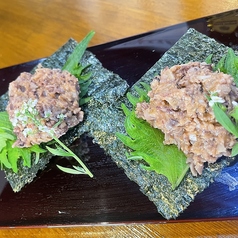 ホタルイカのなめろう