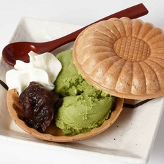 抹茶アイス最中