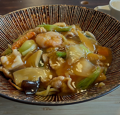 ファーマーズ野菜の五目あんかけ焼きそば醤油味