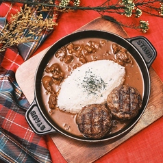 鉄板ハンバーグカレー　1p 80g