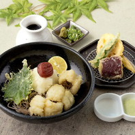 夏季限定メニュー「天ぷら 冷ぶっかけそば」販売中！