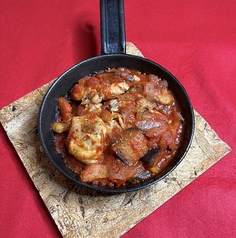 鶏の地中海風トマト煮込み