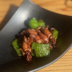 ホタルイカのバター醤油炒め