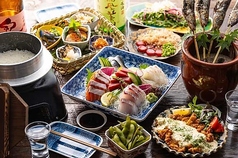 囲炉裏のおっきゃがり 活魚煙舎 かつぎょえんやのコース写真