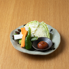 野菜スティック 黒豚味噌添え