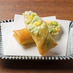 枝豆チーズ春巻き