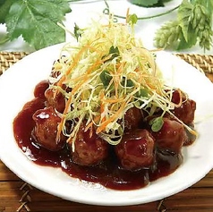 豚肉の黒酢団子