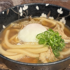 大阪名物かすうどん(温玉入り)