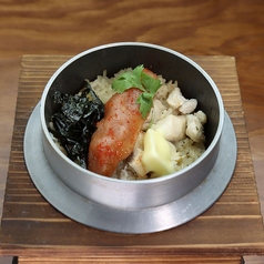 明太バターチキン釜飯