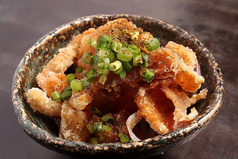 大和肉鶏の鶏皮ポン酢