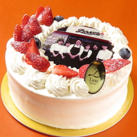 お写真やイラストをお入れするケーキ♪